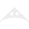 Ekena Millwork Pitch Winston Architectural Grade PVC Gable Pediment, 48"W x 24"H x 1"P (12/12) GPP048X024X100WIN - alternate 4